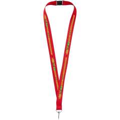 Lago lanyard with break-away closure, solid black