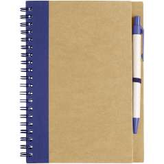 Priestly recycled notebook with pen, Natural, solid black