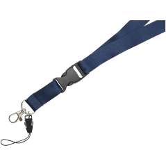 Sagan phone holder lanyard with detachable buckle, solid black