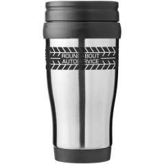 Sanibel 400 ml insulated mug, Silver,Blue