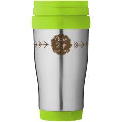 Sanibel 400 ml insulated mug, Silver,Blue