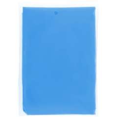 Ziva disposable rain poncho with storage pouch, solid black