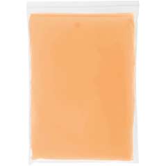 Ziva disposable rain poncho with storage pouch, solid black