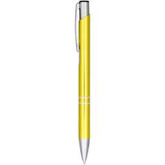 Moneta anodized aluminium click ballpoint pen, solid black