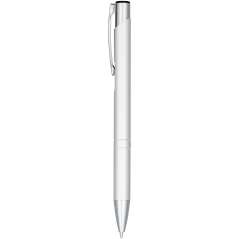 Moneta anodized aluminium click ballpoint pen, solid black