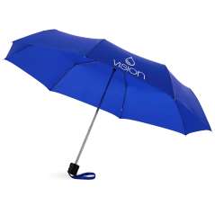 Ida 21.5" foldable umbrella, solid black
