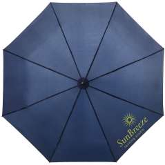 Ida 21.5" foldable umbrella, solid black