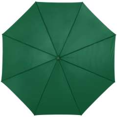 Lisa 23" auto open umbrella with wooden handle, solid black