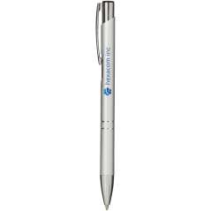 Moneta aluminium click ballpoint pen, solid black
