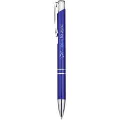 Moneta aluminium click ballpoint pen, solid black