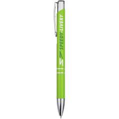 Moneta aluminium click ballpoint pen, solid black