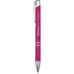 Moneta aluminium click ballpoint pen, solid black