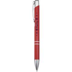 Moneta aluminium click ballpoint pen, solid black