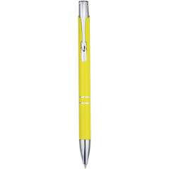 Moneta aluminium click ballpoint pen, solid black