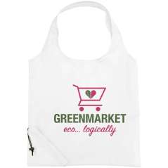 Bungalow foldable tote bag, solid black