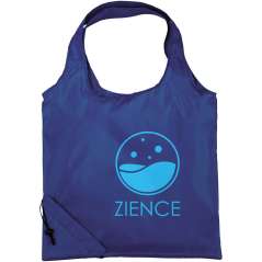 Bungalow foldable tote bag, solid black