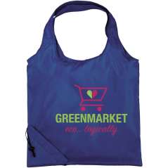 Bungalow foldable tote bag, solid black