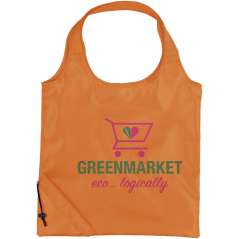 Bungalow foldable tote bag, solid black