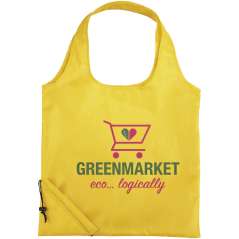 Bungalow foldable tote bag, solid black