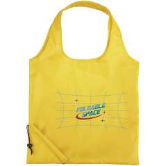 Bungalow foldable tote bag, solid black