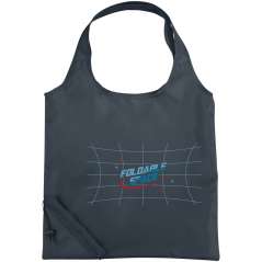 Bungalow foldable tote bag, solid black