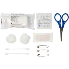 Valdemar 16-piece first aid keyring pouch, Black