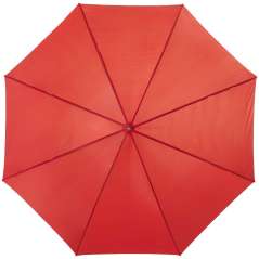 Lisa 23" auto open umbrella with wooden handle, solid black