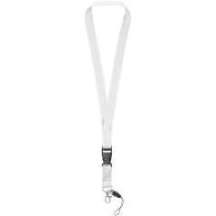 Sagan phone holder lanyard with detachable buckle, solid black