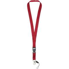 Sagan phone holder lanyard with detachable buckle, solid black