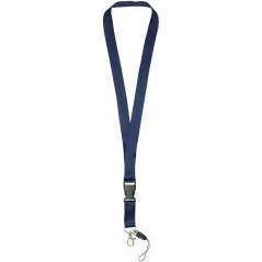 Sagan phone holder lanyard with detachable buckle, solid black