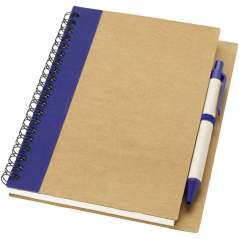 Priestly recycled notebook with pen, Natural, solid black
