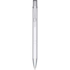 Moneta anodized aluminium click ballpoint pen, solid black