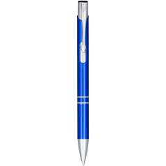 Moneta anodized aluminium click ballpoint pen, solid black
