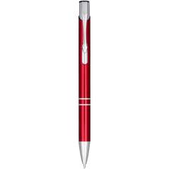 Moneta anodized aluminium click ballpoint pen, solid black