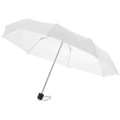 Ida 21.5" foldable umbrella, solid black