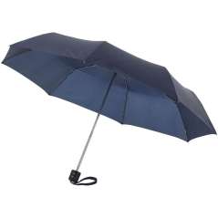 Ida 21.5" foldable umbrella, solid black
