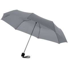 Ida 21.5" foldable umbrella, solid black