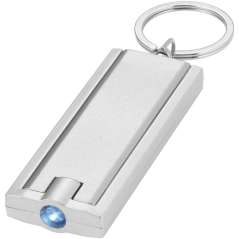 Castor LED keychain light, Blue,Silver
