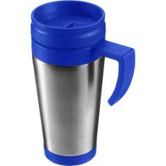 Stainless steel travel mug Dev, silver