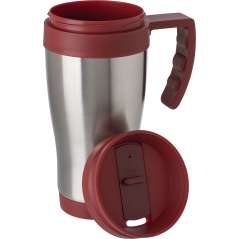 Stainless steel travel mug Dev, silver