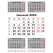 Calendar triptic de perete Business