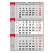 Calendar triptic de perete 2 culori
