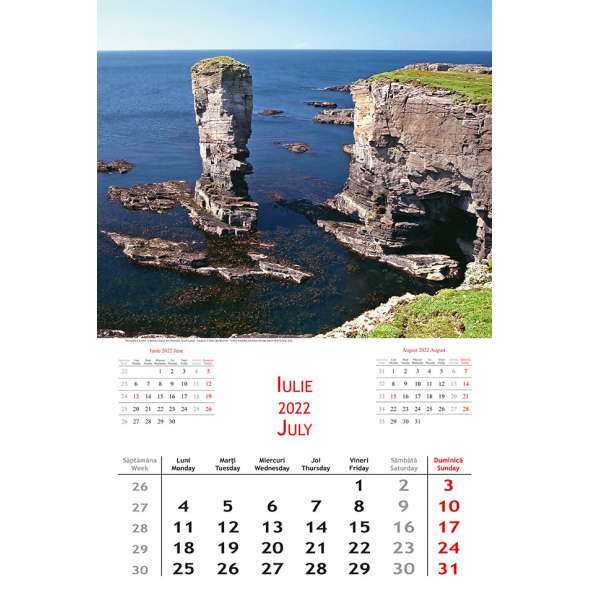 Calendar de perete Landscapes 2022