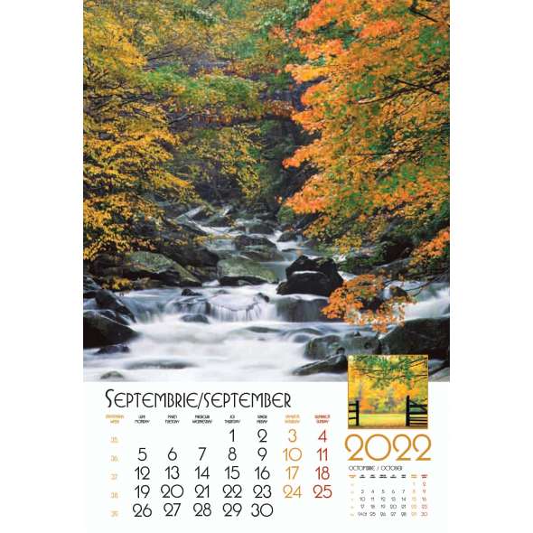Calendar de perete Natura 33 x 48 cm