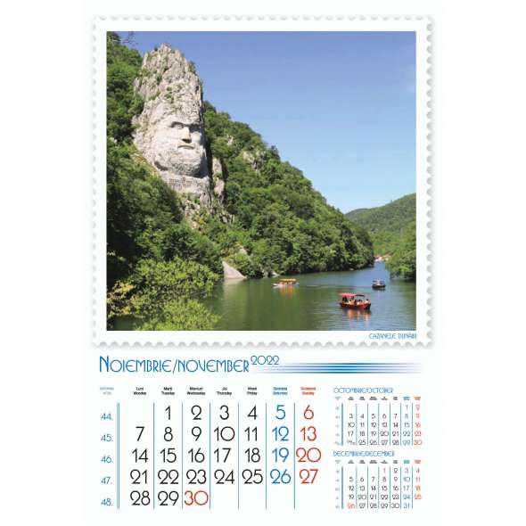 Calendar de perete Romania 33x48 cm