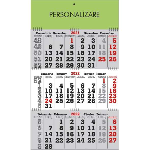 Calendar triptic pliabil 40x60 cm Terra Calendar triptic pliabil 40x60 cm Terra