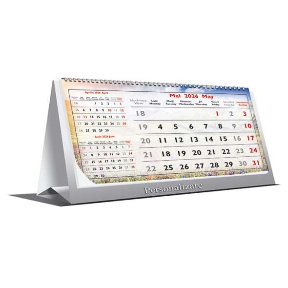Calendar triptic de birou