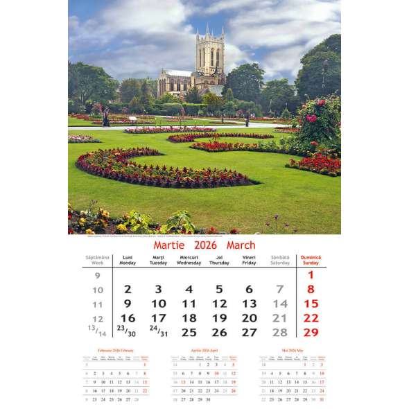 Calendar de perete Gardens
