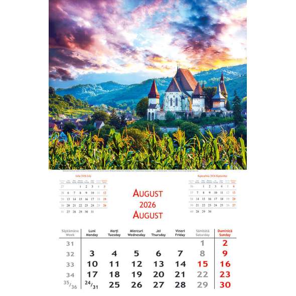 Calendar de perete Romania