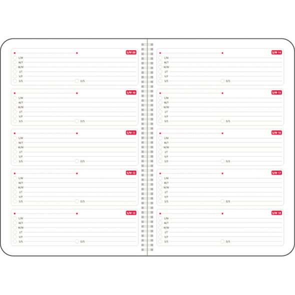 Agenda nedatata 16x24 cm Riga